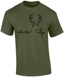 Hunter TShirt Hunter Hunting Weapon Hunter Gift Deer Hunt Men's 100% Cotton Casual T-shirts Loose Top Size S-3XL