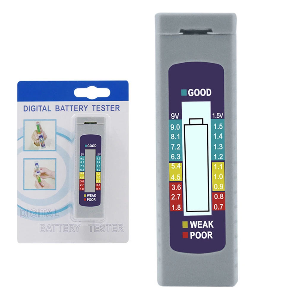 Tester Batteria Digitale AAA Pulsante AA Batteria Capacità Rilevatore di Controllo Display LCD Strumento Diagnostico di Capacità