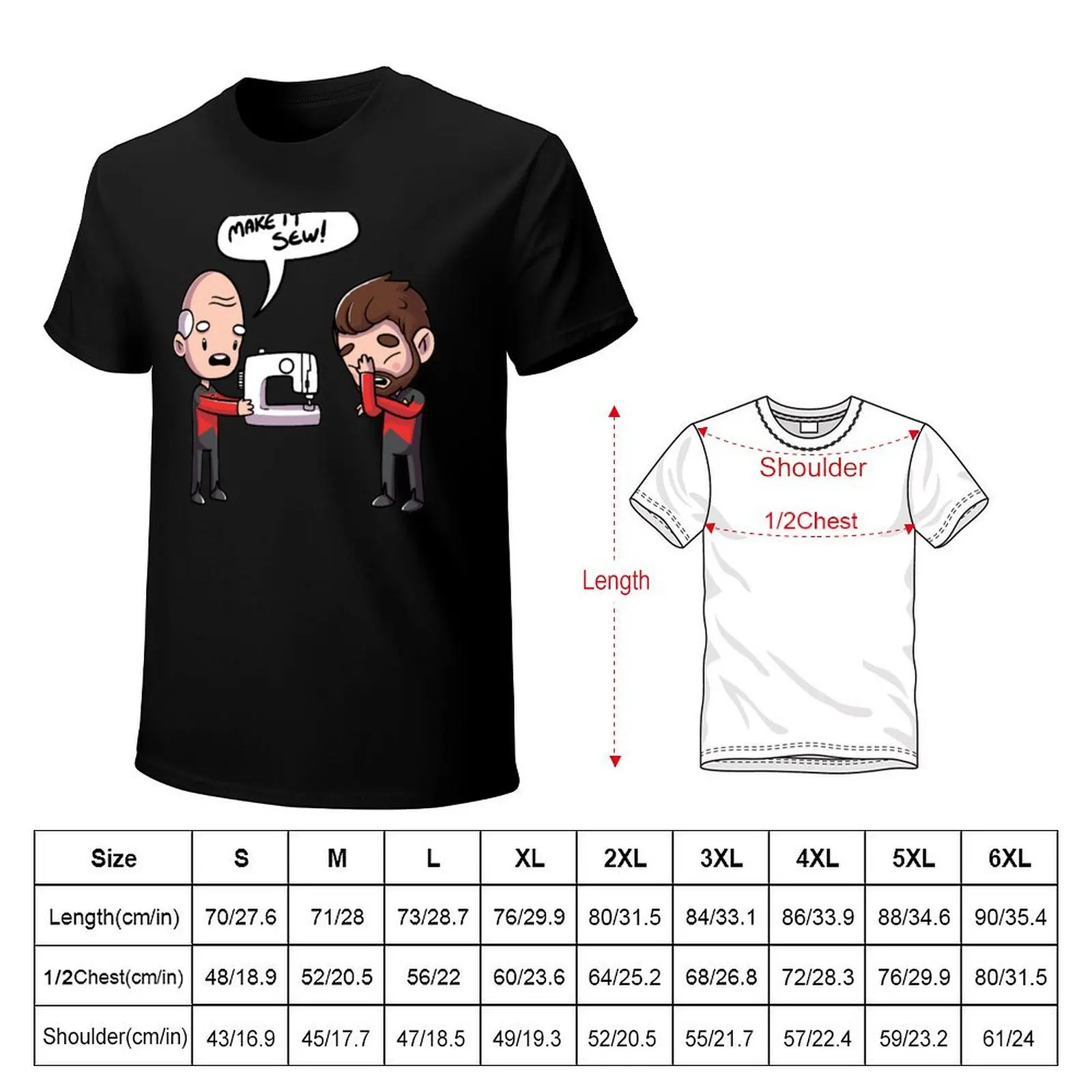 Make It Sew T-Shirt Stylish Print Short Sleeve Tee