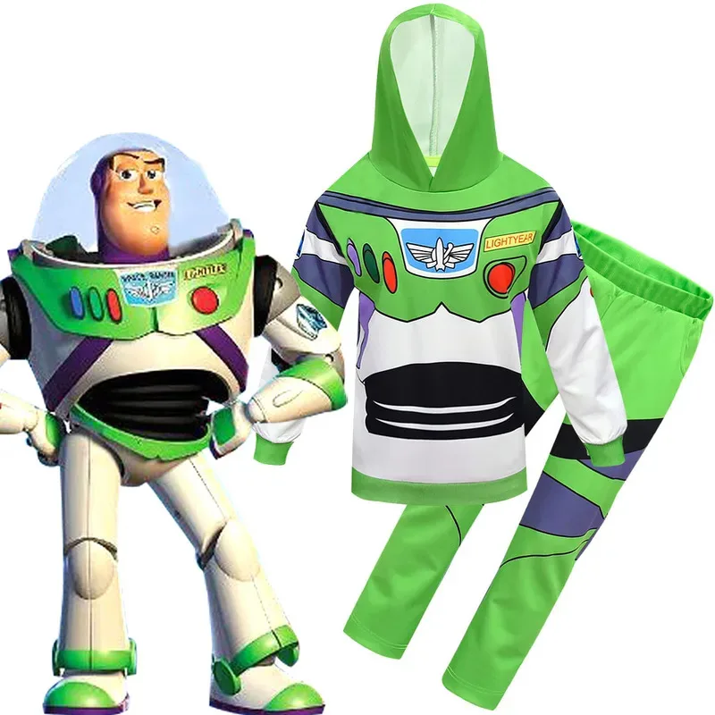 

l2025l New Cosplay 2024 Hoodies Buzz Lightyear cos Costumes Kids Halloween Costume Child's Sweater Buzz Lightyear Anime Cosplay