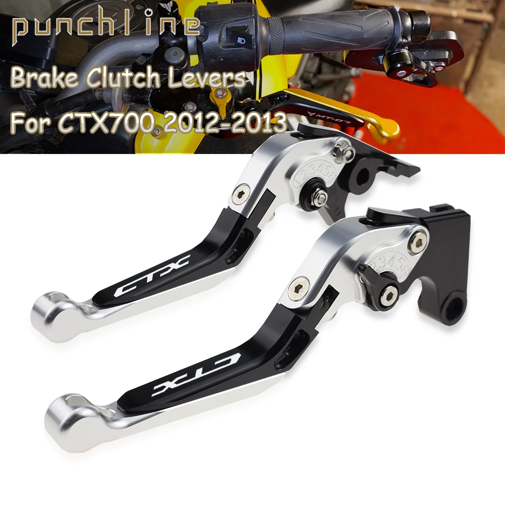 

Fit CTX700 CTX 700 2012-2013 Clutch Levers For CTX 750 CTX750 2014-2017 Folding Extendable Brake Handles