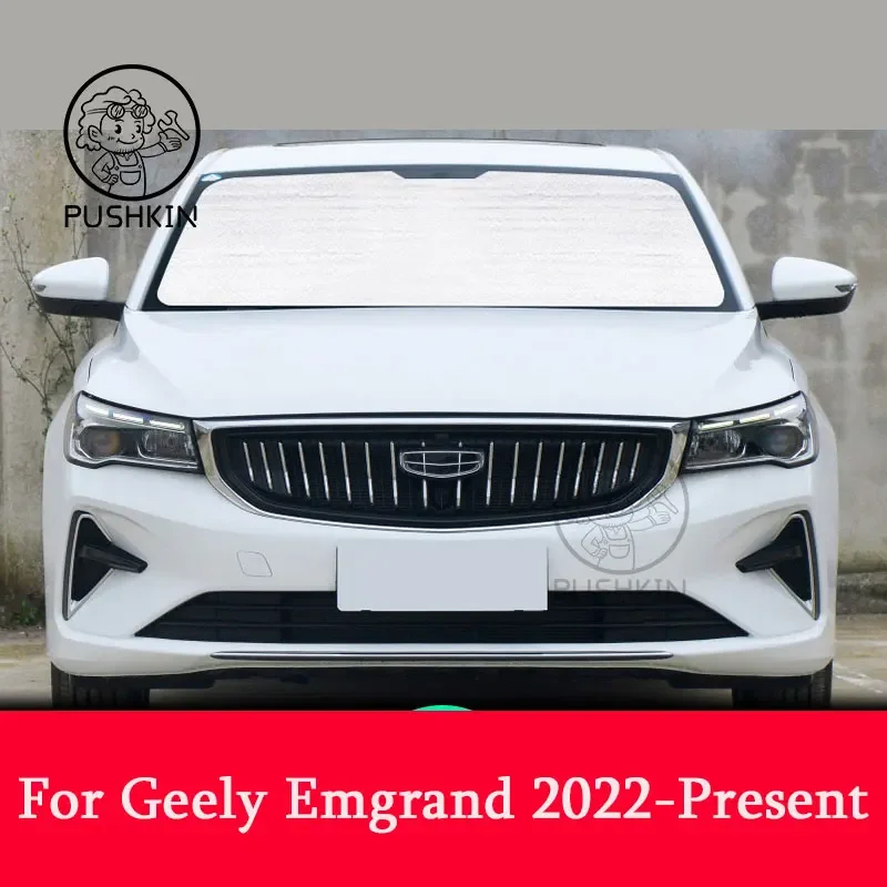 

For Geely Emgrand 4th 2022 2023 Reflective Car Windshield Window Sun Shade Visor Shield Cover Suction Car Sunshield Curtain