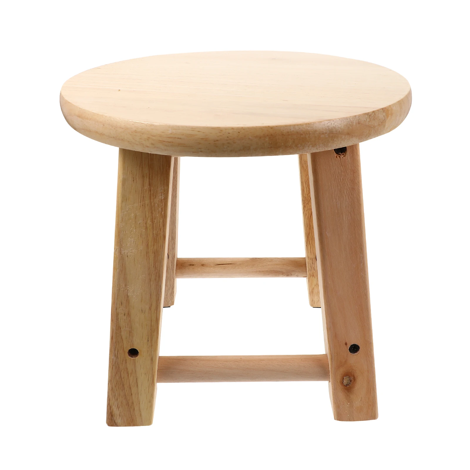 

Wooden Stool Small Toddler Step Home Footstool Low Round Child Material Easy Shoes Ideal Size Light Weight