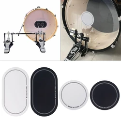 2pcs Single/Double Pedal Bass Drum Patches Drumhead Kick Pad Protector for Music Lovers, Students, and Performers 24BD