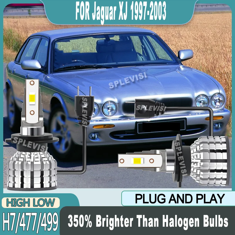 

60000hrs Energy-efficient Reliable Night Driving Safety H7 LED HIGH/LOW BEAM For Jaguar XJ 1997 1998 1999 2000 2001 2002 2003
