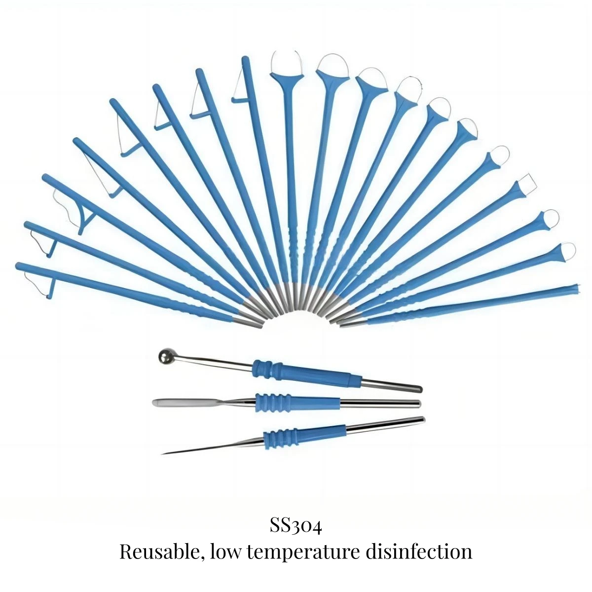 ESU Reusable Electrocoagulator Dermal Tip Electrode with Needle Tip