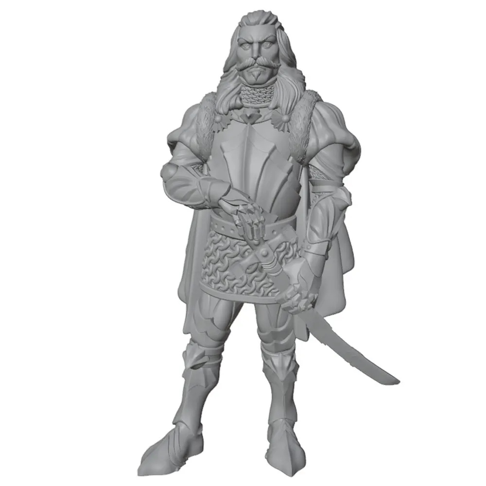 Figura oficial medieval 75 mm resina sin pintar coleccionismo - imagen 5
