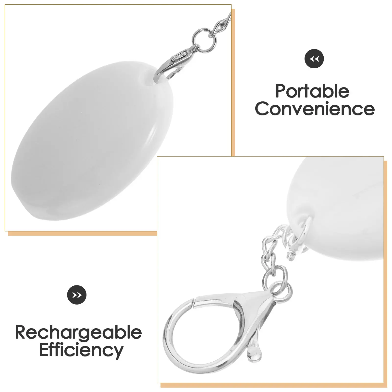 Mini Purse Touch Sensing Lamp LED Handbag Light Rechargeable Flashlight for Tote Bag Essentials Travel Home Use Keychain Light