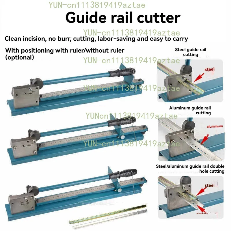 Multifuntional Din Rail Cutting Machine C45 Steel Aluminum Iron Cable Duct Rail Cutter Easy Cut With Measure Gauge
