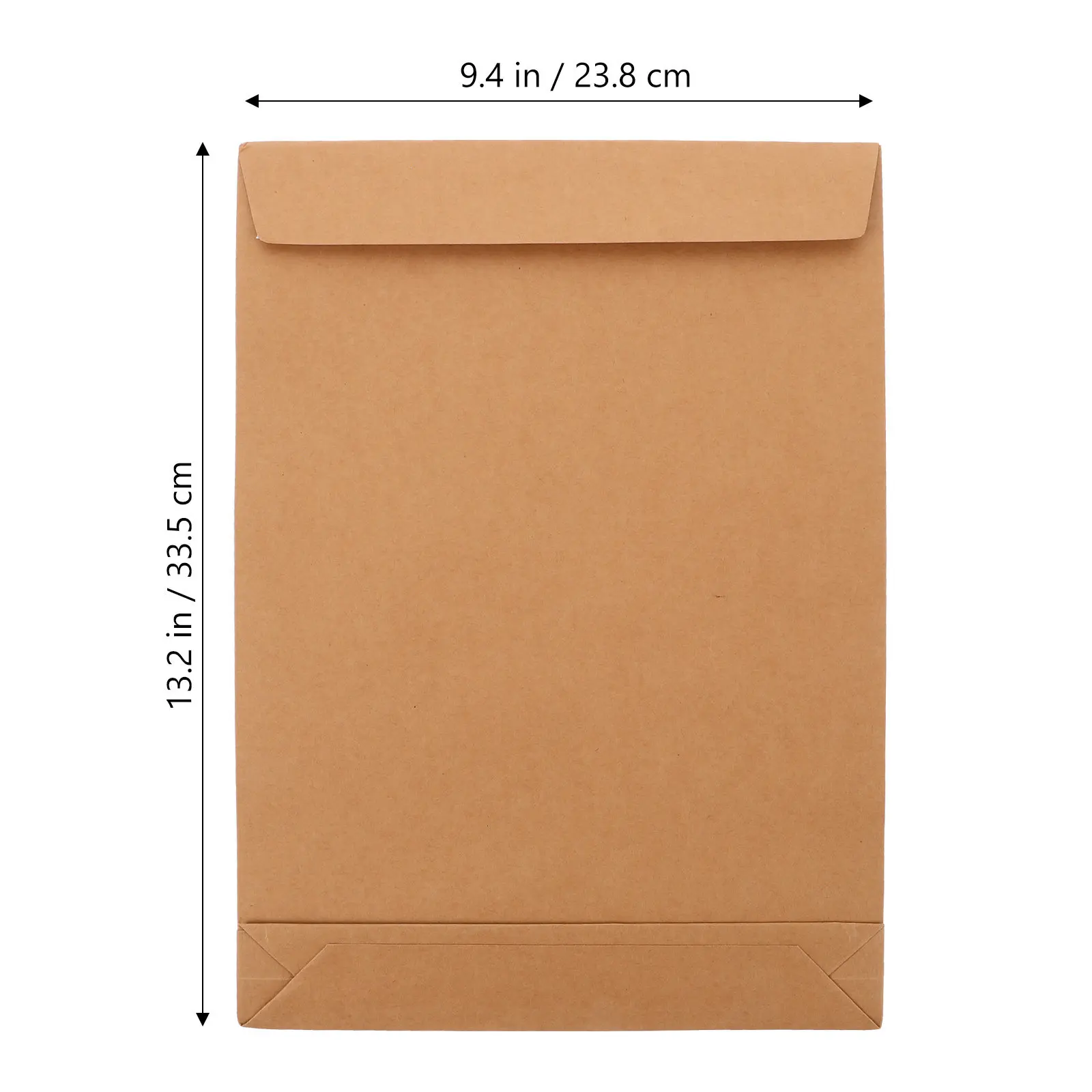 5Pcs Brown Kraft Paper Bags with Adhesive Strip for Files Documents Books Magazines Party Favors Jewelry Retail Small Business