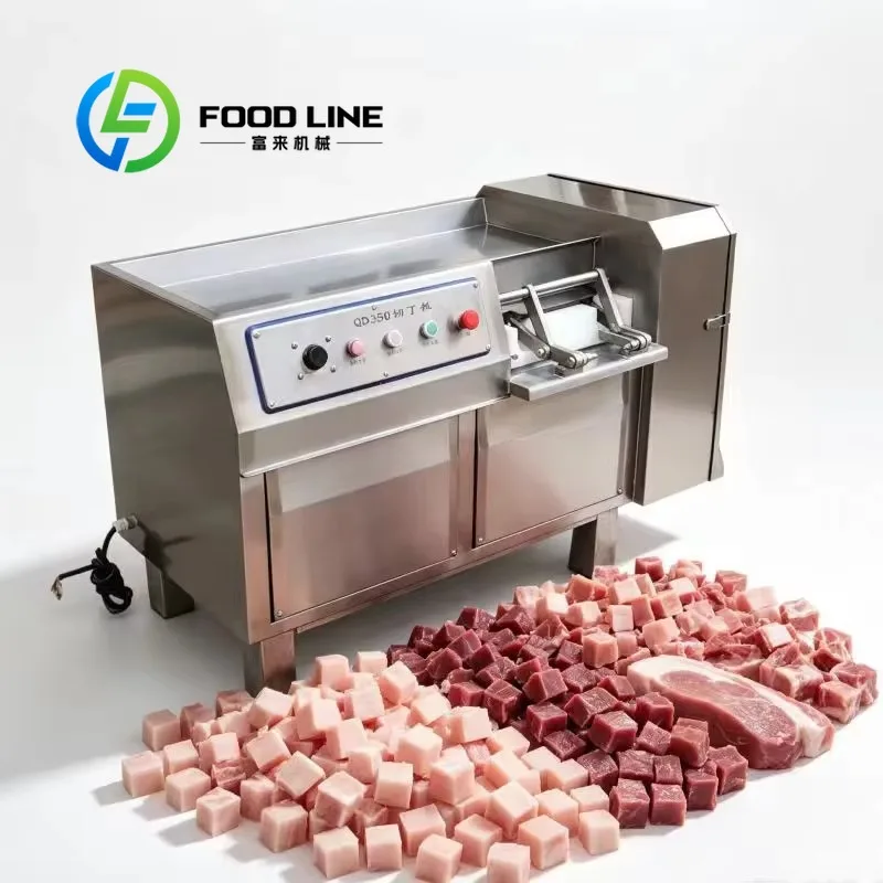 Frozen Meat Block Cutter Precision Frozen Meat Cutting Machine Multi Blade 304 Stainless Steel Snack Food Factory Direct Sale