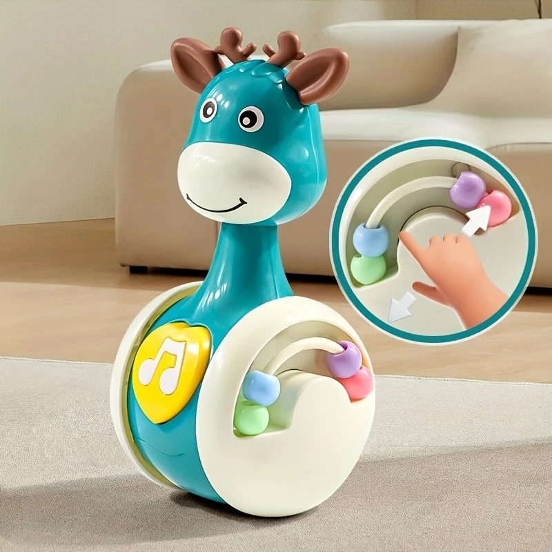 젊은이들을 위한 생동감 넘치는 기린 흔들 장난감 - 청소년을 위한 흥미로운 교육 선물, 생일 축하에 이상적