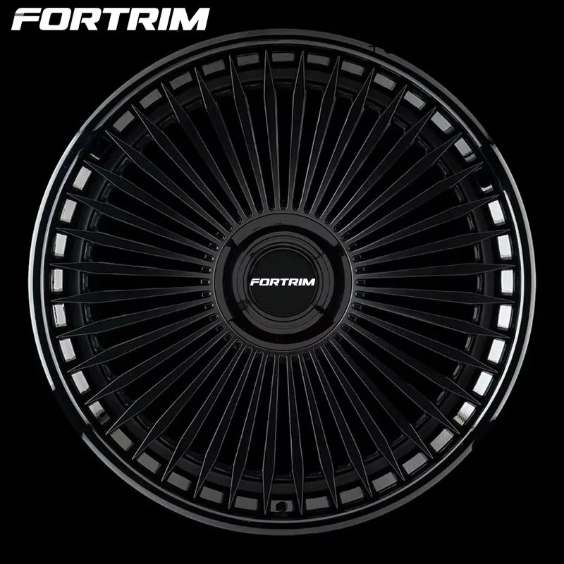Multi-spoke Custom Black  Forged Wheels 18 19 20 22 24 Inch Rims for Mercedes-Benz BMW F10 E90 Audi SUV Alloy 6061-T6