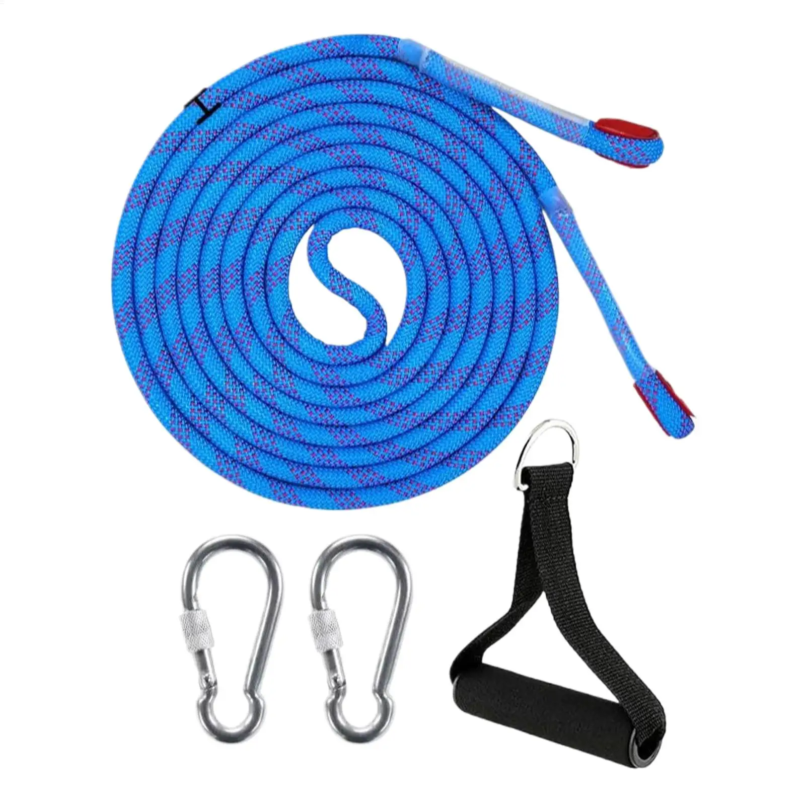 Schneeschlitten-Zugseil, dickes Schlittenband zum Ziehen von Schneeschlitten, 13FT Kinder-Schlittenzugseil mit Karabiner für Schlauchboote