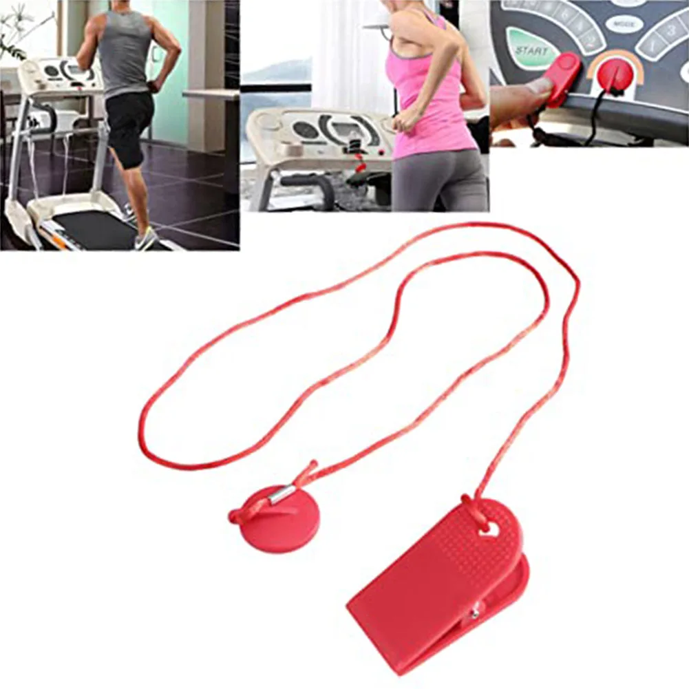 1set Fitness Training Running Key Holder Fitness Treadmill SafetyLock Magnet 3.2cm Dia Portable Exercise Lock Treadmill Accessor