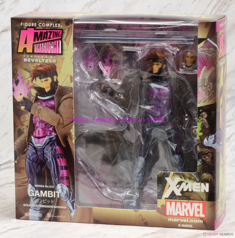 In Stock Kaiyodo Gambit Revoltech AMAZING YAMAGUCHI Anime Collection Model Toys Remy Etienne LeBeau X-Men Comic Edition