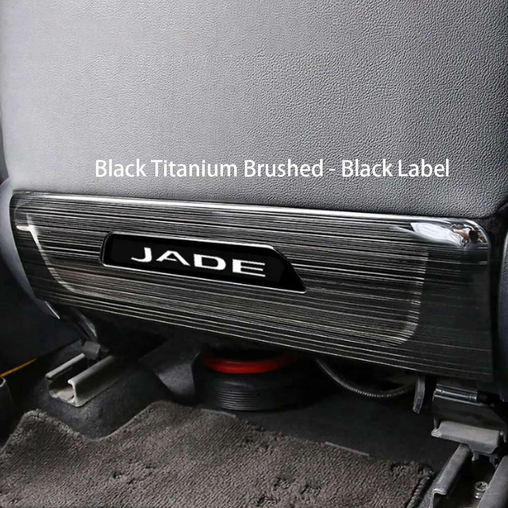 For Honda JADE Interior Rear Seat Anti-Kick Pad Cover Car Accessories InteriorBlack/Silver/Carbon Fiber