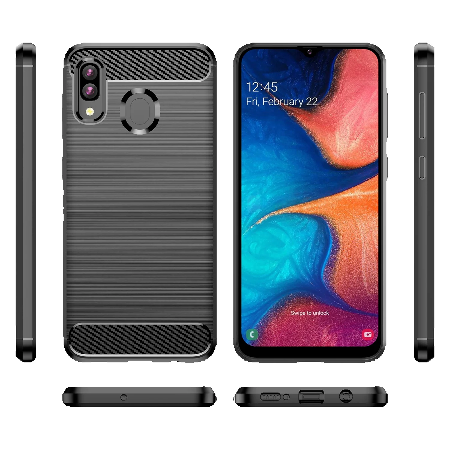 غطاء سيليكون للصدمات لسامسونج غالاكسي ، الحالات ألياف الكربون ، الحالات ألياف الكربون لينة ، Wide4 غالاكسي القفز 5G #2
