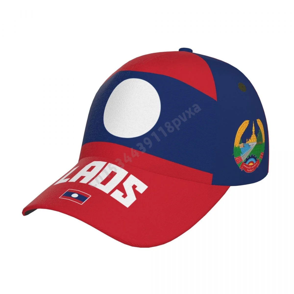 

Unisex Laos Flag Cool Laotian Adult Baseball Cap Patriotic Hat for Baseball Soccer Fans Men Women