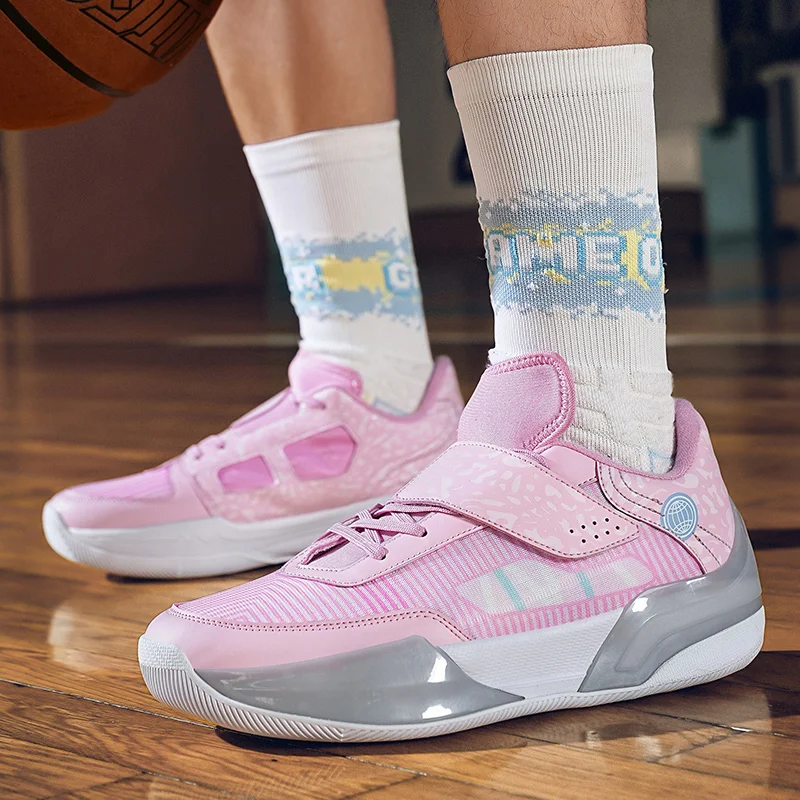 New basketball shoes, outdoor elastic rebound wear-resistant lightweight sports shoes, shockproof and practical