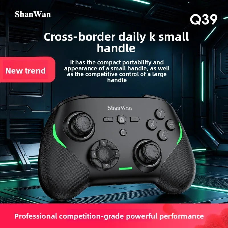 Shanwan Q39 Professional Competition Level Game Controller 8000 Return Rate TMR Hall-effect Dual Joysticks Low-Latency Gamepad