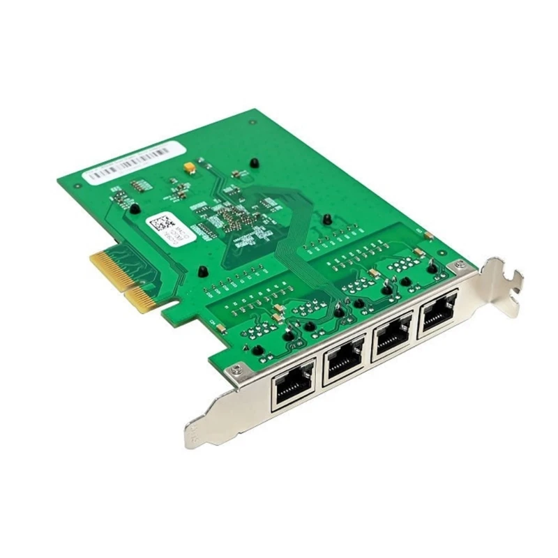 Scheda Ethernet PCIE Scheda espansione rete Ethernet da 2,5 Gbps 4 RJ45 Chip I350AM4