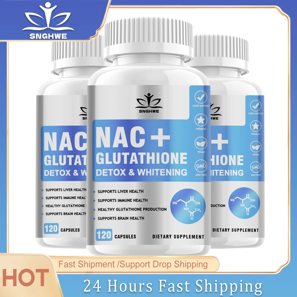 NAC Supplement L-Glutathione Supports beautiful skin, healthy complexion, antioxidants, immunity, and overall health