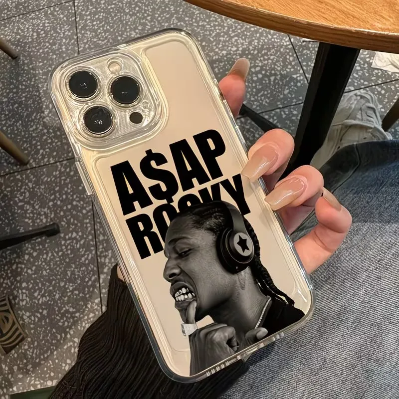 Rapper Phone Case for Oppo A6X A6 A5x A5 A3x A3 A60 A79 A98 A78 A58 A38 A18 A57 A76 A17 A74 A94 A36 Pro Soft TPU A-ASAP R-Rocky