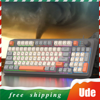 XUNSVFOX K82 E-sports Gaming Keyboard Stitching Color ABS Mixed Light 94 Keys Simple Layout Office Entertainment Win Keyboard