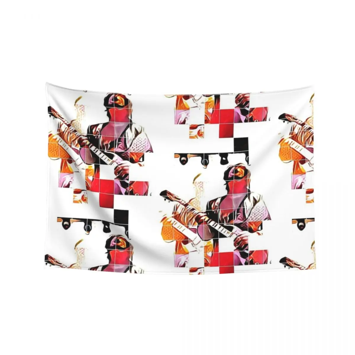 

Tony Iommi Pixel-led Tapestry Room Decor Decoration Wall Room Aesthetic Decor Tapestry