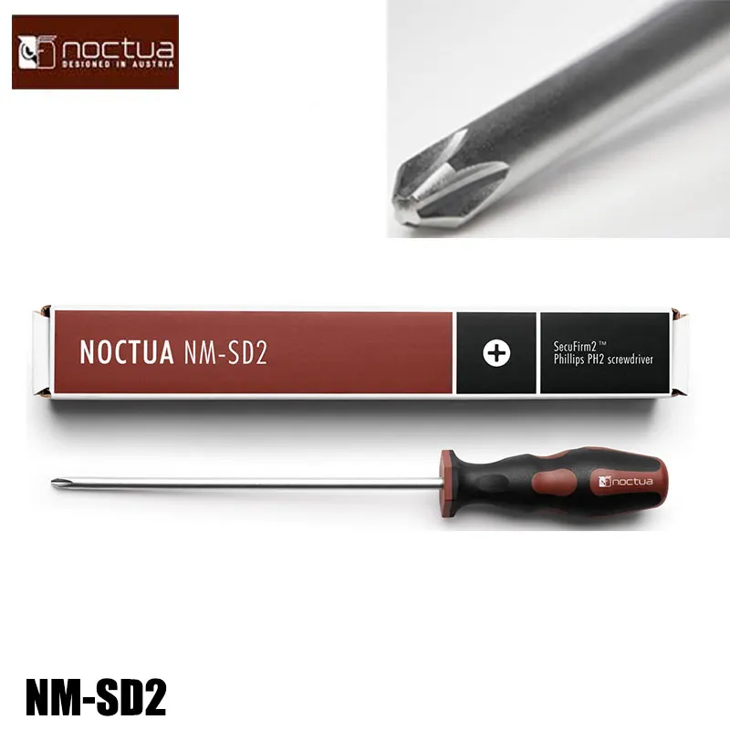 Noctua Long TORX, NM-SD1, Alta qualidade, 15cm®Chave de fenda adequada para segurança da NOCTUA, T20 +™Sistema instalação ponta magnética