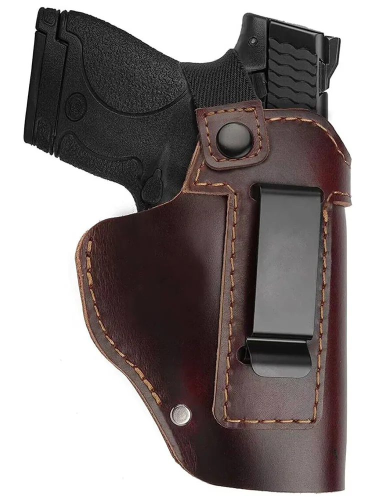 Kosibate Leather Gun Holster for Glock 17 19 21Taurus G2C Sig Sauer P226 SP2022 Concealed IWB Hunting Holster