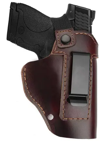 Kosibate Leather Gun Holster for Glock 17 19 21Taurus G2C Sig Sauer P226 SP2022 Concealed IWB Hunting Holster