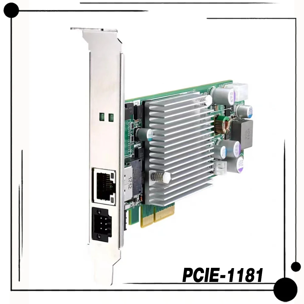 For Advantech Ten Gigabit NIC PCIE-1181-AE 1 Port 10 Gige Visual Image Acquisition Card POE PCIE-1181