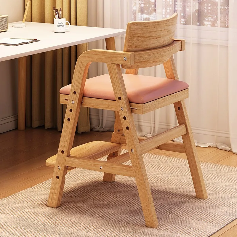 

Solid woodr Lifting adjustable seat Modern simple growth stool Writing chair Student desk chair Dining