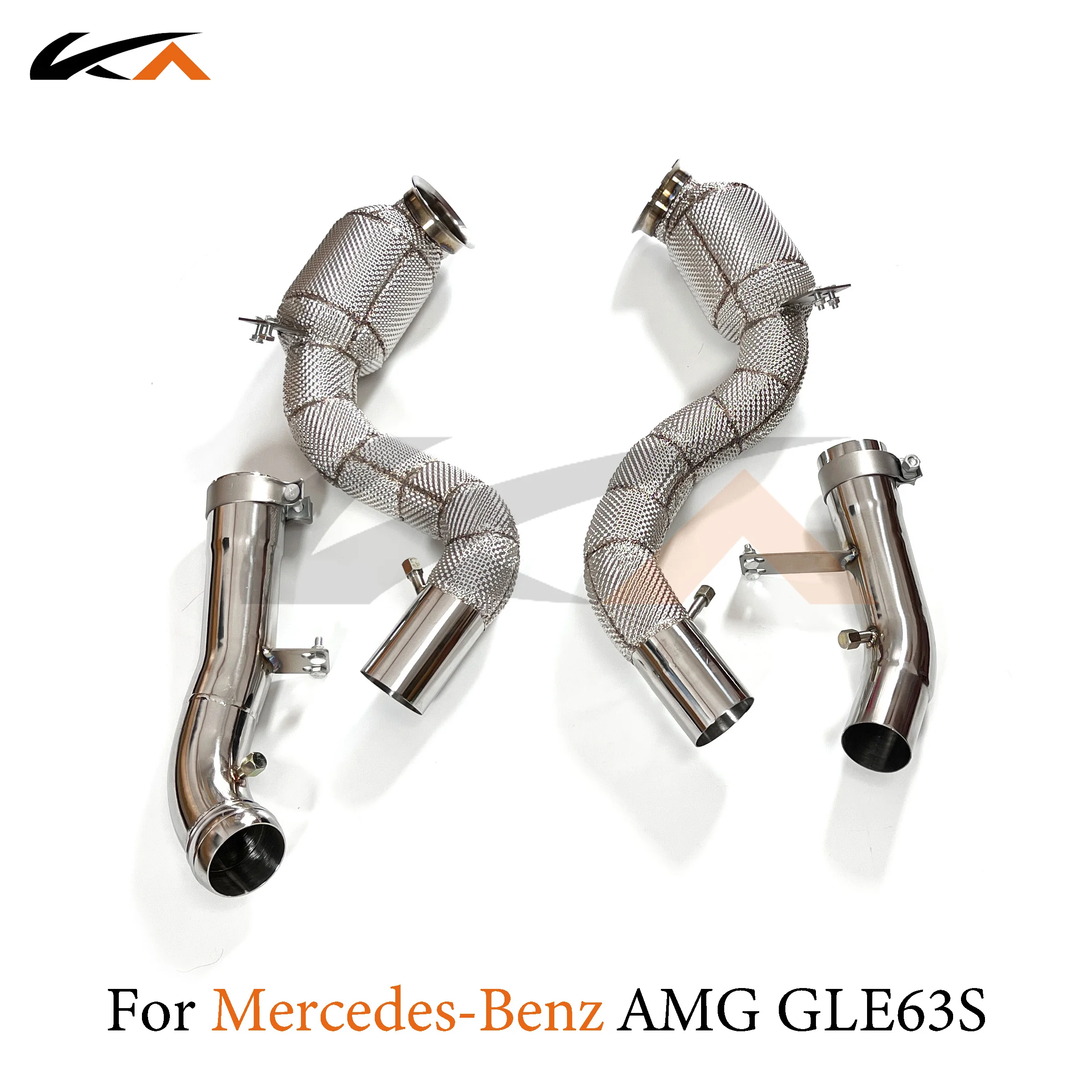 

KA Tuning exhaust system header stainless downpipe for Mercedes-Benz AMG GLE63S 4.0T axle pipe performance catalysis heat shield