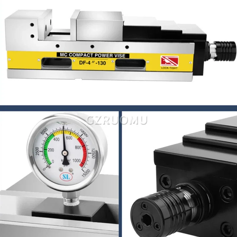 

DYV 8 Inches Oil Pressure Vise 340 Hydraulic Flat Jaw Pliers MC Precision Bench Vice For Various CNC Equipment Machining Center