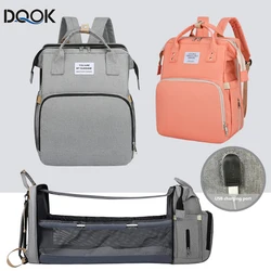 Faltbare Mama Tasche leichte tragbare Klapp bett Bett große Kapazität Baby Rucksack weibliche Mama Out ting Tasche Mumien tasche