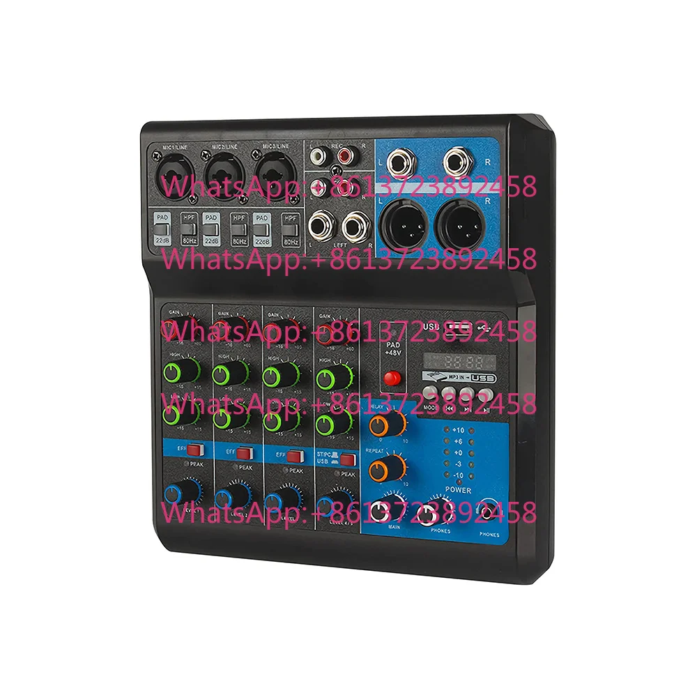 Wholesale Professional Audio Mixer Console Updated 5-Channel For Bluetooth & MP3 Functions With USB Mini DJ Mixer At Cheap Price