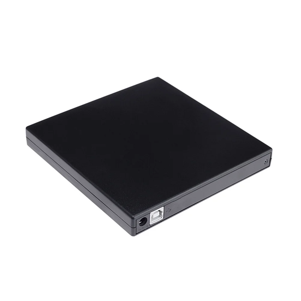 

USB 2.0 External Cd Dvd Burner Rewriter Drive Black Portable Plug Play Stable Transfer Compatible Laptop