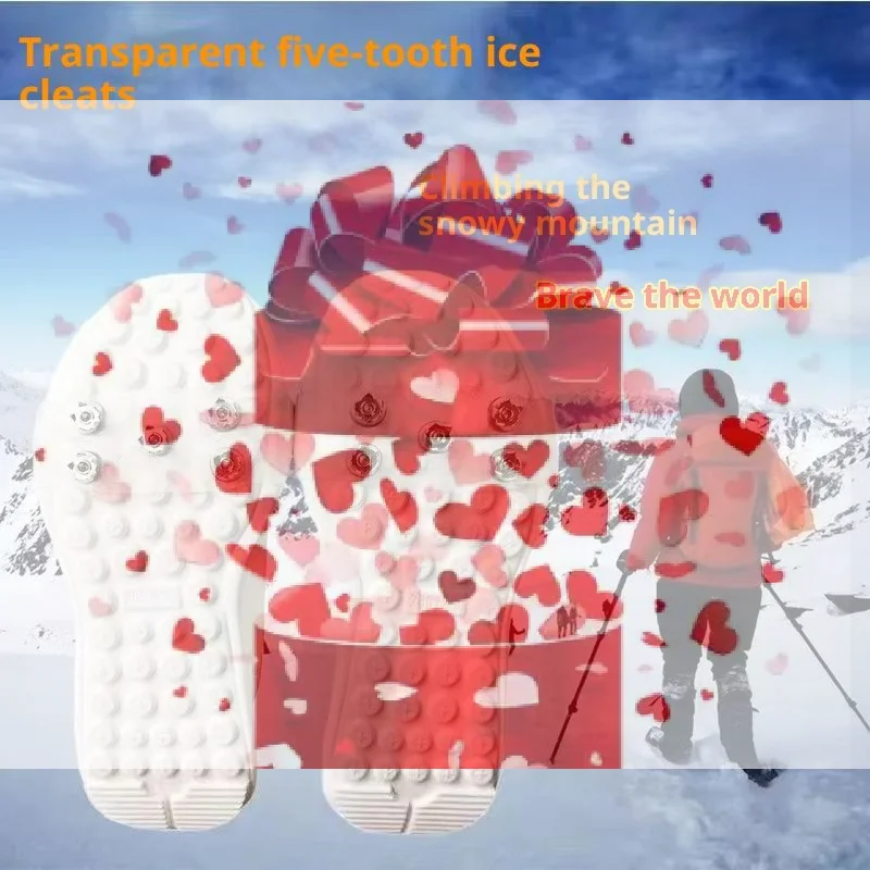 

Накладки-когти для обуви для мужчин и женщин, 10 зубцов, для ледолазания, нескользящие, для походов, аксессуары для активного отдыха