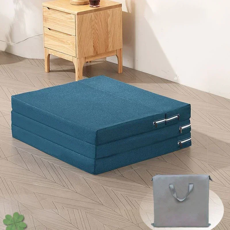 Single Memory Foam Folding Mattresses Soft Lazy Tatami Yoga Mat for Sleeping on The Floor Office Workers Lunch Break Portable