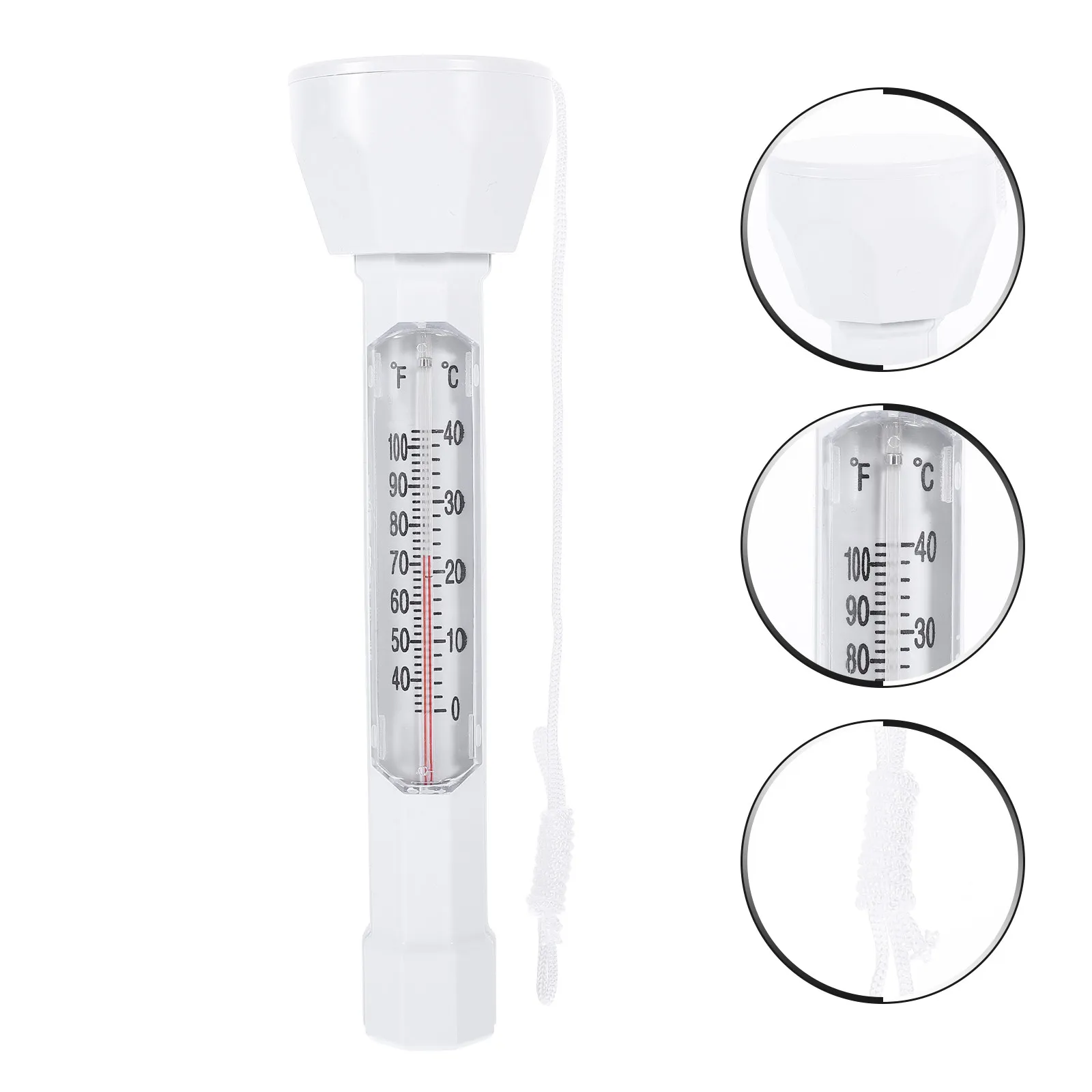 

Floating Pool Thermometer Small Size Wide Range Waterproof Long Life for Pool Spa Hot Spring Pond Bathtub Water Temperature