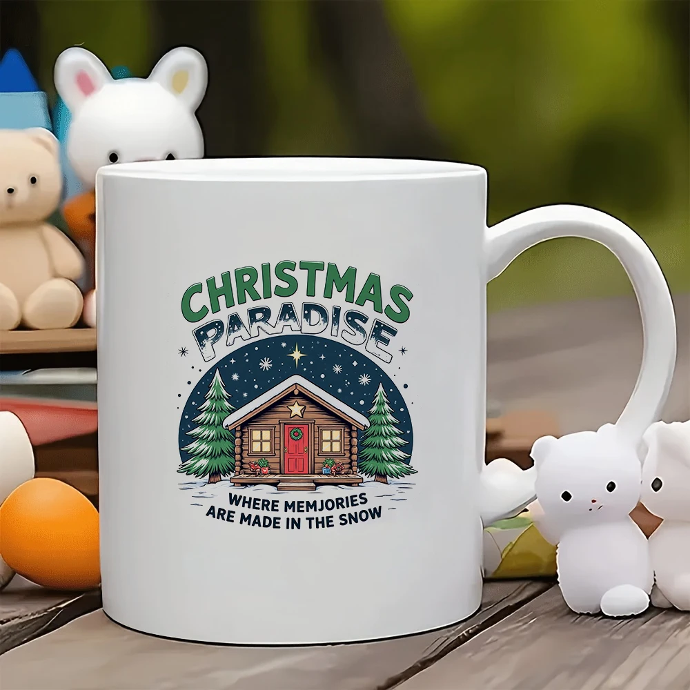 

11oz Cup + Christmas Paradise Theme Cup + Christmas Gift - Kids Water Cup Family Office Coffee Cup Set