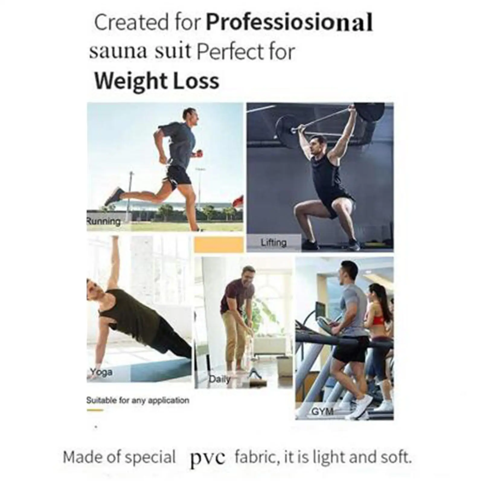 Fitness Sauna Suit Gym Sweat Suit Home Pants Shirt Lose Weight Track Suit Unisex Outdoor Loss Weight Sweat Sauna Suit Clothing - view 6