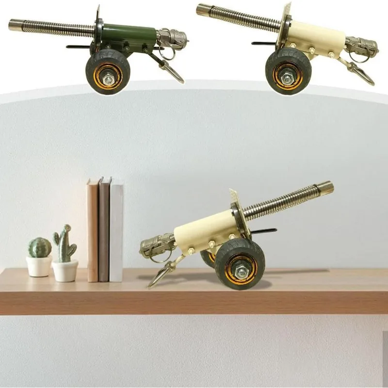 

Mini Artillery Launcher Model Miniature Figurine Realistic Alloy Statue Collection Toy Desktop Decoration Ornament Gift