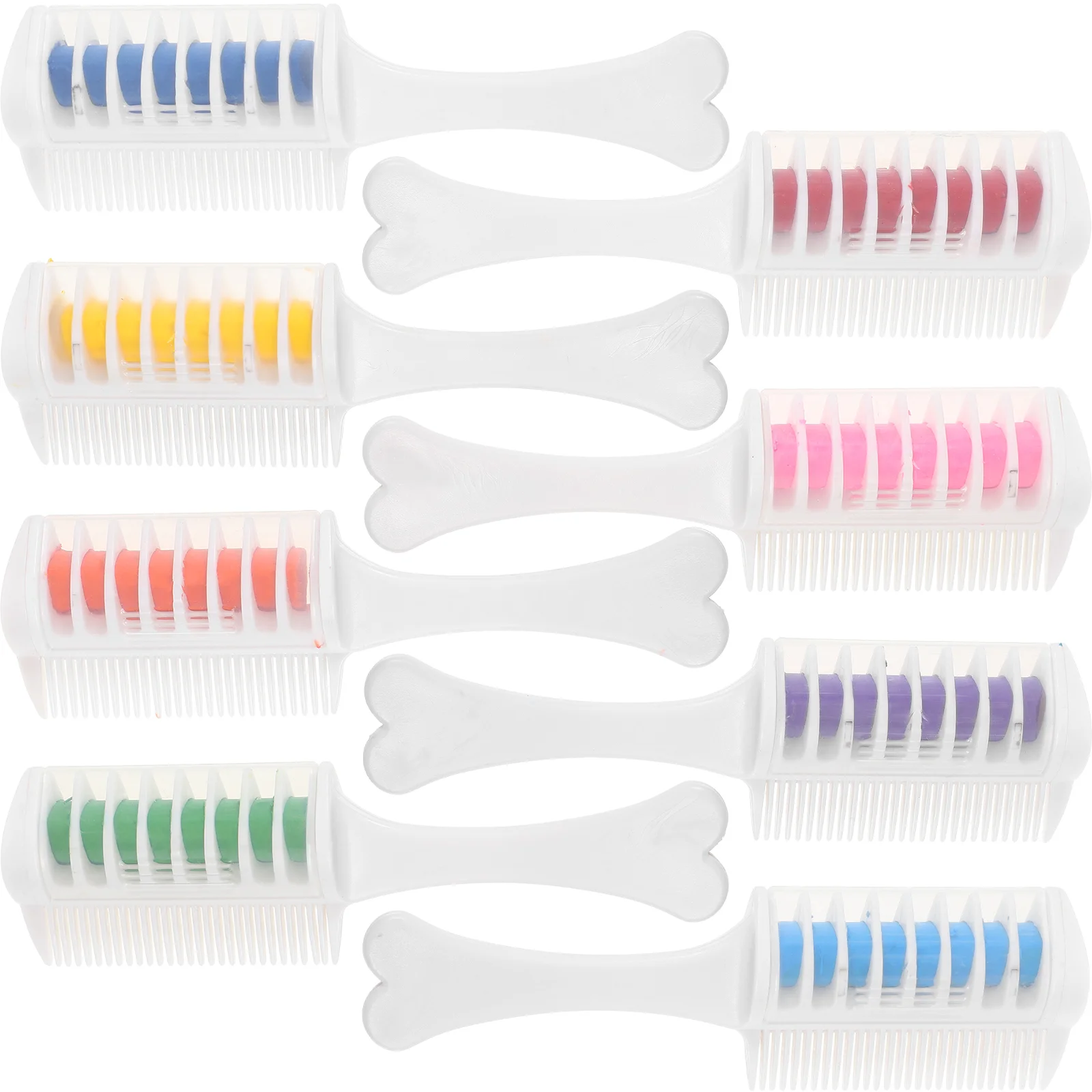 

8 Pcs Highlight Hair Comb Conditioner Dye for Girl Temporary Combs Men Washable