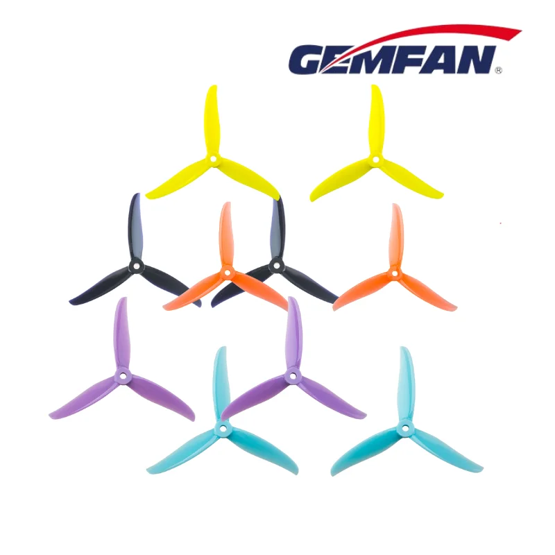 Gemfan Hurricane 4937-3 Propeller 3 Blade Racing Freestyle Props 4Pair PC Multirotor FPV Parts RC Accessories