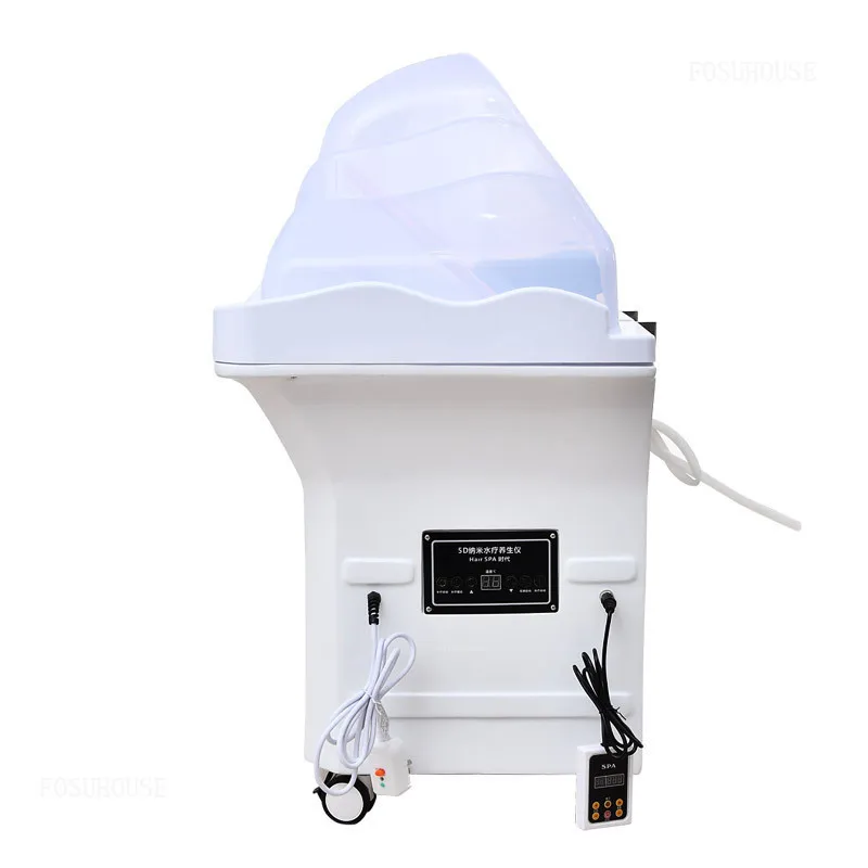 &Fumigation Water Circulation Furniture New Thai Head Therapy Instrument for Barber Shop Simple Commercial Shampoo Basin for Sho