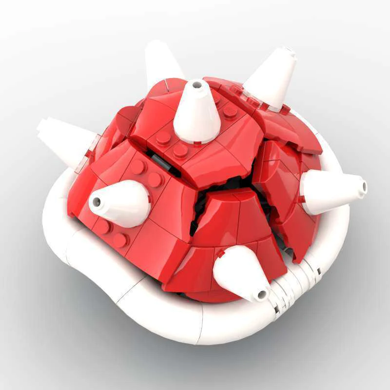 Mymocs MOC Game Anime Figures Kart Spiny Shell Turtle Model Sets DIY Creative Building Blocks Toys Christmas Gift - view 5